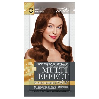 Joanna Multi Effect color Szamponetka koloryzująca orzechowy brąz 09 35 g
