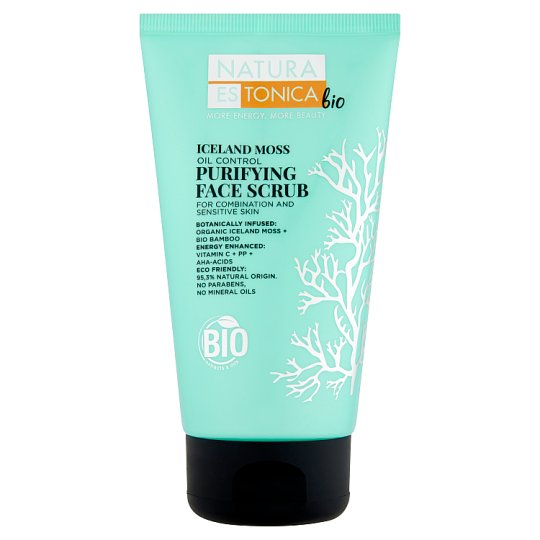 Natura Estonica Bio Scrub oczyszczający do twarzy Mech islandzki 150 ml