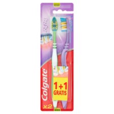 Colgate ZigZag Szczoteczka do zębów średnia 2 sztuki