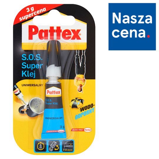 Pattex S.O.S. Super Klej uniwersalny 3 g