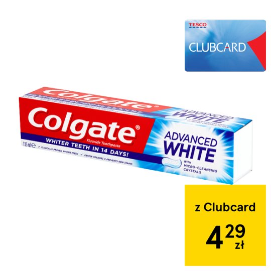Colgate Advanced White Pasta z fluorem 125 ml