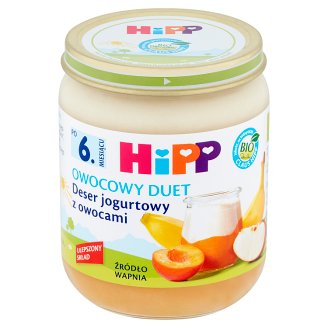 HiPP BIO Owocowy Duet Deser jogurtowy z owocami po 6. miesiącu 160 g