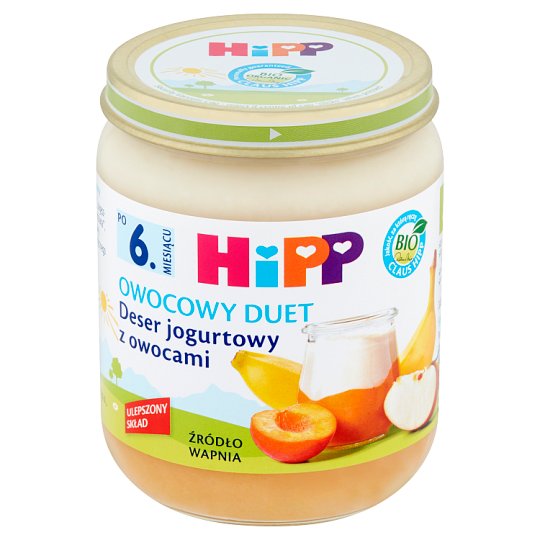HiPP BIO Owocowy Duet Deser jogurtowy z owocami po 6. miesiącu 160 g