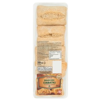 Tesco Bułeczki ciabatki 300 g (5 sztuk)