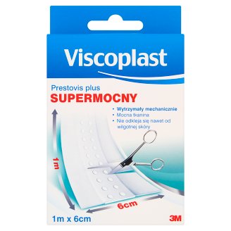 Viscoplast Prestovis Plus Supermocny plaster do cięcia z opatrunkiem 1 m x 6 cm