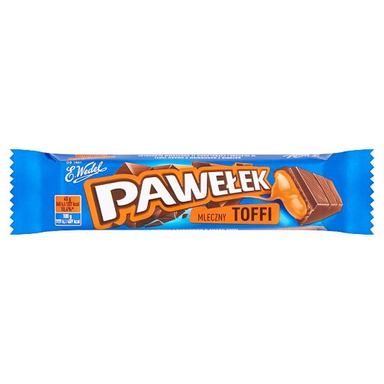 E. Wedel Pawełek Batonik mleczny toffi 45 g