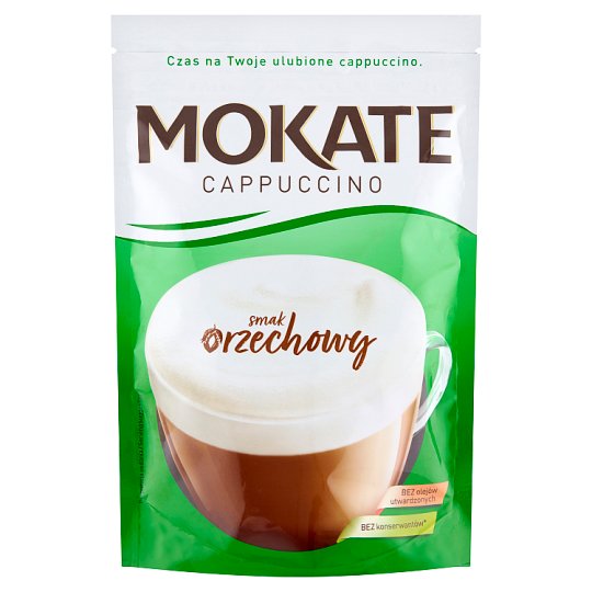 Mokate Caffetteria Cappuccino o smaku orzechowym 110 g
