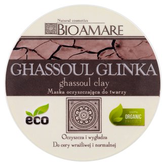 Bioamare Ghassoul glinka Maska oczyszczająca do twarzy 100 ml