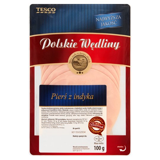 Tesco Polskie Wędliny Pierś z indyka 100 g