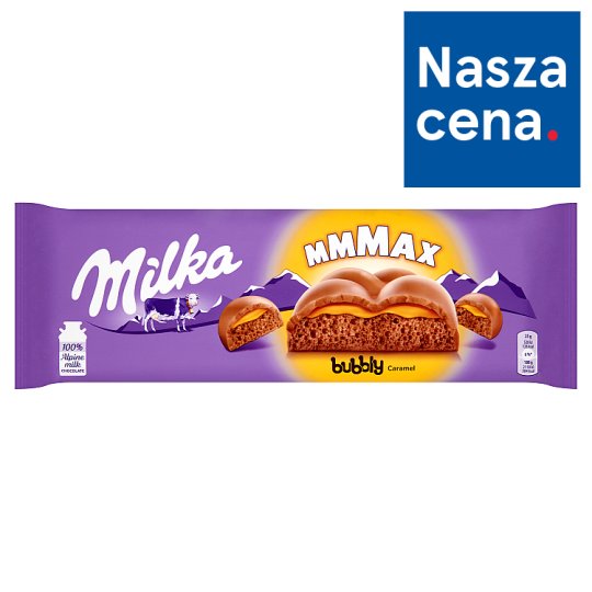 Milka Mmmax Czekolada mleczna Bubbly Caramel 250 g