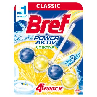 Bref WC Power Aktiv Zawieszka do muszli WC soczysta cytryna 50 g