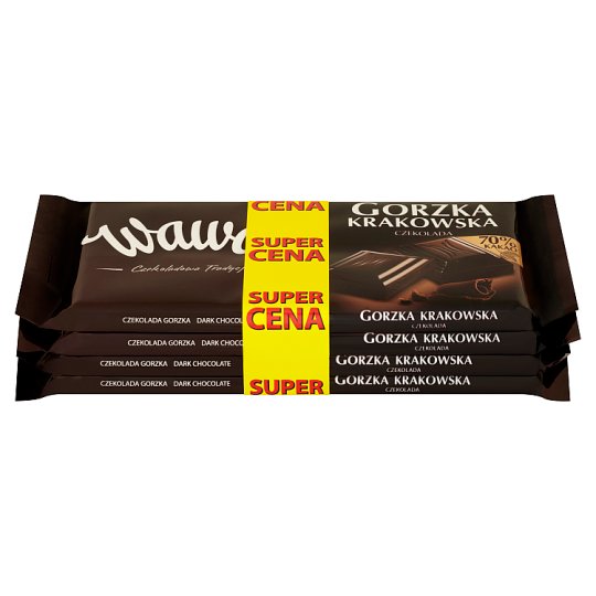 Wawel Gorzka krakowska Czekolada 4 x 100 g