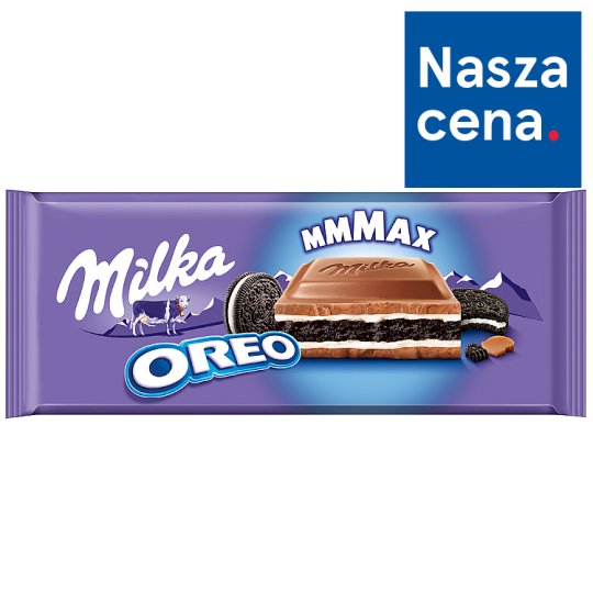 Milka Mmmax Herbatniki kakaowe i mleczne Oreo 300 g
