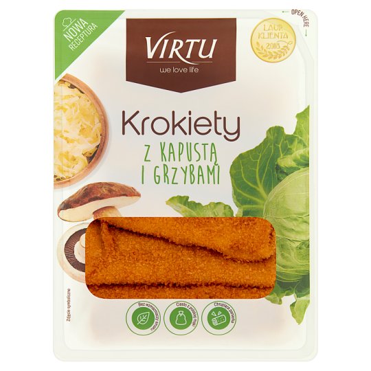 Virtu Krokiety z kapustą i grzybami 400 g