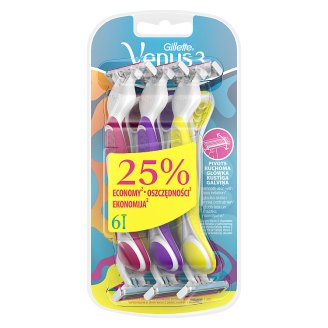Gillette Venus 3 Maszynki jednorazowe dla kobiet, 6 sztuk