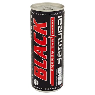 Black Energy Samurai Gazowany napój energetyzujący o smaku wiśni imbiru i sake 250 ml