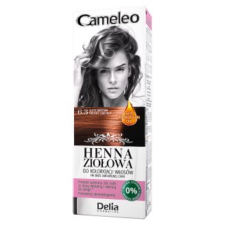 Delia Cosmetics Cameleo Henna ziołowa do koloryzacji włosów 6.3 złoty kasztan 75 g