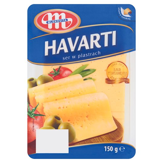 Mlekovita Havarti Ser w plastrach 150 g