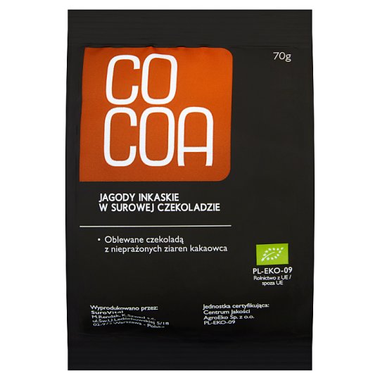 Cocoa Jagody inkaskie w surowej czekoladzie 70 g
