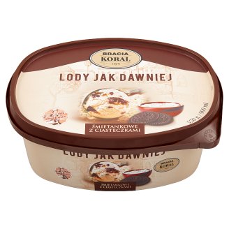 Bracia Koral Lody jak dawniej Śmietankowe z ciasteczkami 900 ml