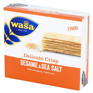 Wasa Ekstracienkie pszenne pieczywo chrupkie z sezamem i solą morską 190 g