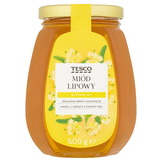 Tesco Miód lipowy nektarowy 500 g