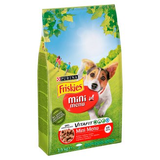 Friskies Vitafit Mini Menu z wołowiną Pełnoporcjowa karma dla dorosłych małych psów do 10 kg 1,5 kg