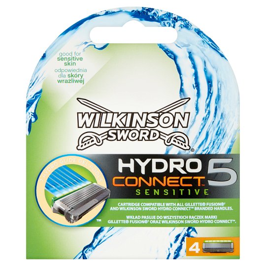 Wilkinson Sword Hydro Connect 5 Sensitive Wkłady do maszynki 4 sztuki