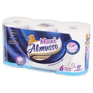 Almusso Maxi Premium Papier toaletowy 3 warstwowy 6 rolek