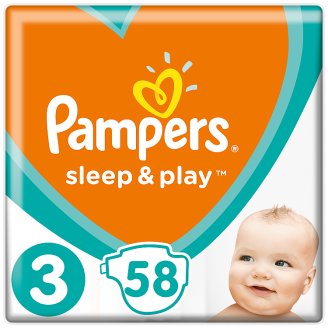 Pampers Sleep&Play, rozmiar 3, 58 pieluszek, 6–10 kg