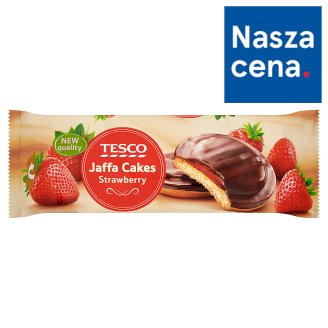 Tesco Jaffa Cakes Biszkopty z galaretką truskawkową w czekoladzie 150 g