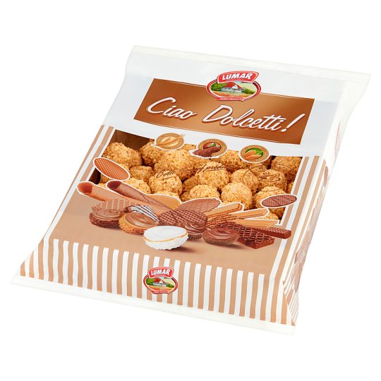 Lumar Lumarki Kuleczki waflowe z kremem orzechowym w krojonych orzeszkach arachidowych 700 g
