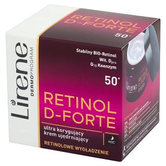 Lirene Retinol D-Forte 50+ Ultra korygujący krem ujędrniający na noc 50 ml