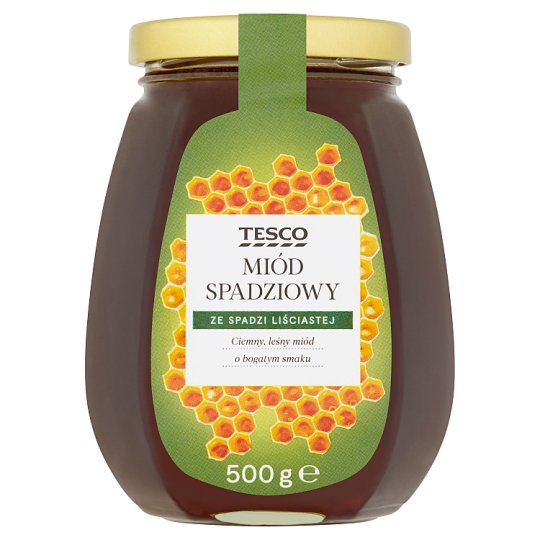 Tesco Miód spadziowy ze spadzi liściastej 500 g