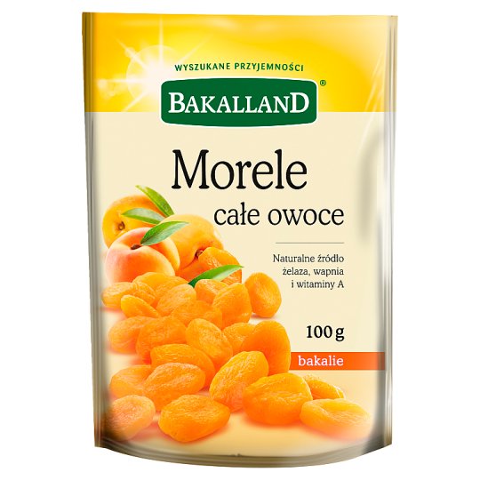 Bakalland Morele całe owoce 100 g