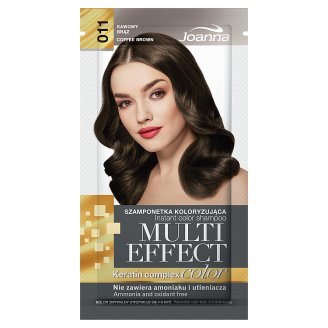 Joanna Multi Effect color Szamponetka koloryzująca Kawowy brąz 011 35 g