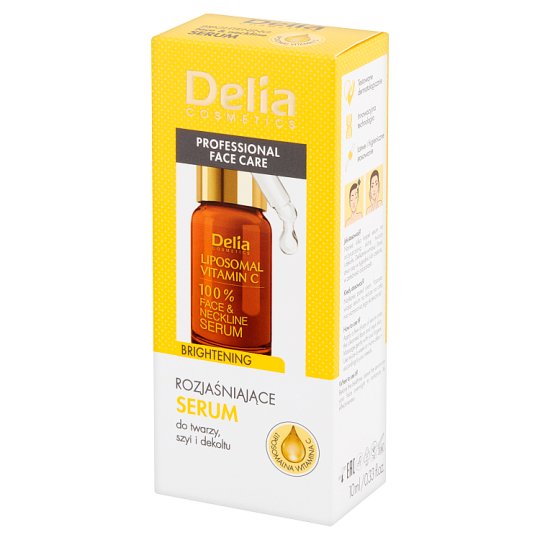 Delia Cosmetics Serum do twarzy szyi i dekoltu rozjaśniające 10 ml