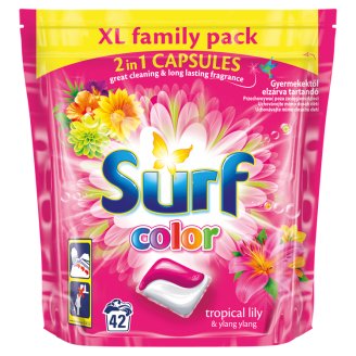 Surf Color Tropical Lily & Ylang Ylang Kapsułki do prania 1012 g (42 sztuki)