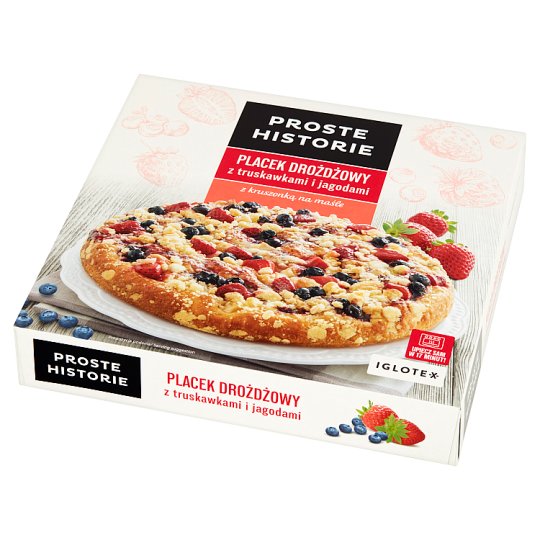 Proste Historie Yeast Cake with Strawberries and Blueberries 465 g