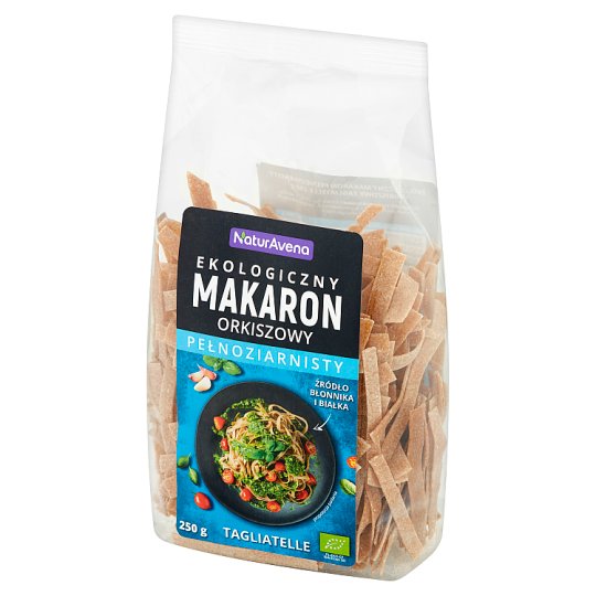 NaturAvena Ekologiczny makaron orkiszowy pełnoziarnisty tagliatelle 250 g
