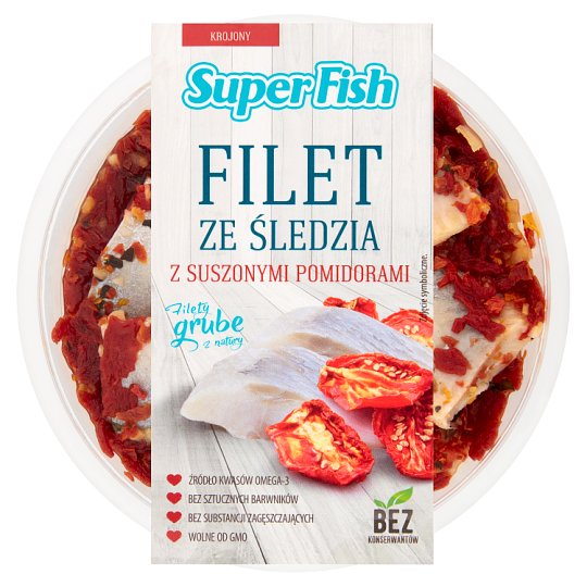 SuperFish Herring Fillets with Dried Tomatoes 200 g