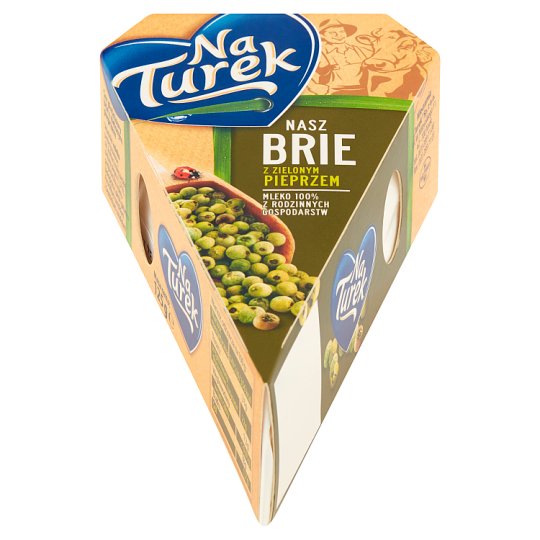 NaTurek Nasz Brie z zielonym pieprzem Ser 125 g