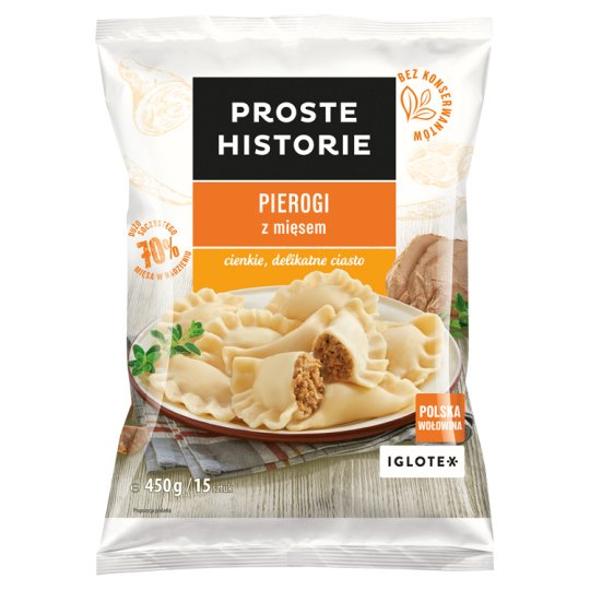 Proste Historie Dumplings with Meat 450 g (15 Pieces)