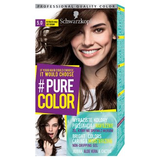 Schwarzkopf #Pure Color Farba do włosów 5.0 po prostu brąz