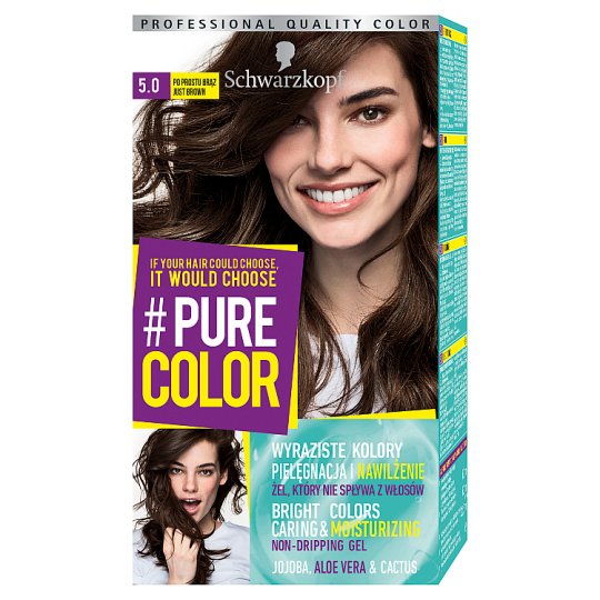 Schwarzkopf #Pure Color Farba do włosów 5.0 po prostu brąz
