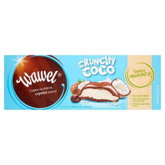 Wawel Crunchy Coco Czekolada mleczna nadziewana 278 g