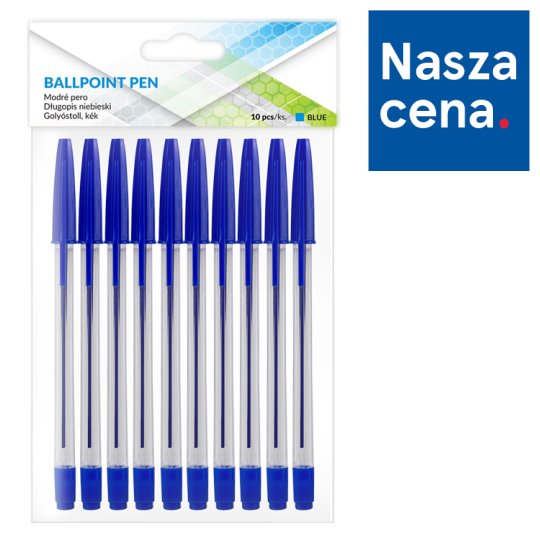 Długopis kulkowy niebieski 10 sztuk