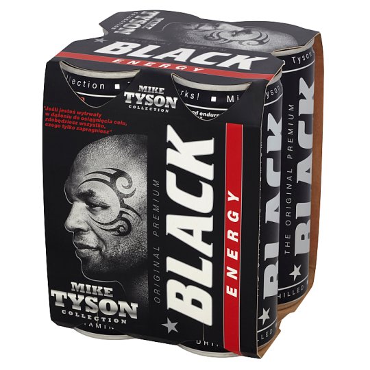 Black Energy Drink Gazowany napój energetyzujący 1 l (4 sztuki)