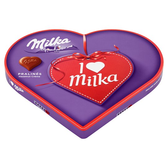 Milka Czekoladki mleczne z nadzieniem z orzechów laskowych 165 g