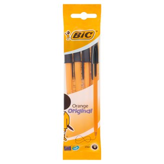 BiC Orange Original Fine Długopis czarny 4 sztuki